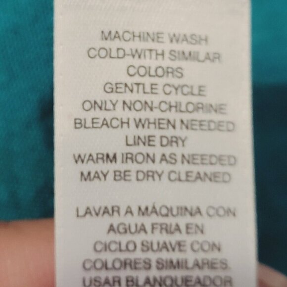 Chico's Moto Soft Textured Jacket Teal Blue Sz 1 Med Zippered Pockets Open Front - Picture 8 of 12